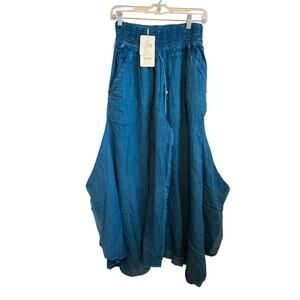 Ipekci Otantik Womens Blue Cotton Pants One‎ Size NWT Boho Festival